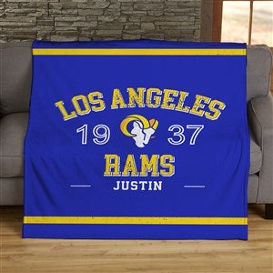NFL Established Los Angeles Rams Personalized 50x60 Plush Fleece Blanket - 45215-F