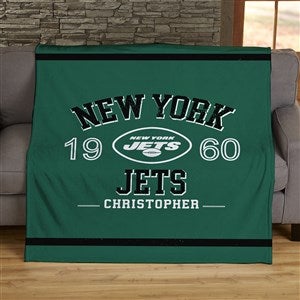 NFL Established New York Jets Personalized 60x80 Plush Fleece Blanket - 45218-FL