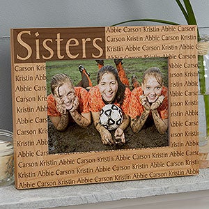Personalized 4x6 Picture Frame with Custom Title & Names - 4522-S