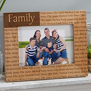 Custom Engraved Wood Photo Frame - 5x7 - 4522-M