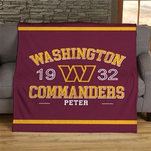 NFL Established Washington Football Team Personalized 50x60 Plush Fleece Blanket - 45222-F