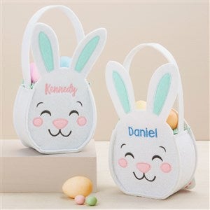 Hoppity Bunny Personalized Felt Easter Basket - 45224