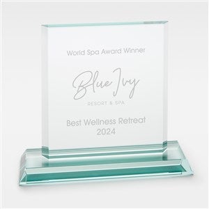 Personalized Logo Jade Glass Team Award- Large - 45225