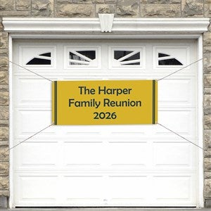Family Reunion Personalized Party Banner - 20x48 - 45235-NPS