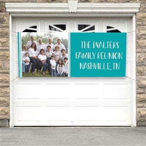 Family Reunion Personalized Photo Party Banner - Medium - 45235-M