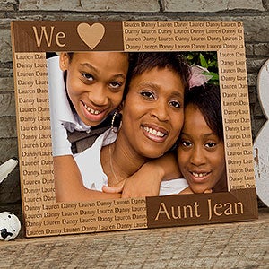 Personalized Picture Frames with Engraved Names - 8 x 10 - 4524-L