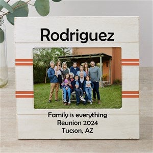 Family Reunion Personalized Shiplap Frame- 5x7 Horizontal - 45242-5x7H