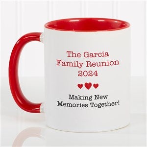 Family Reunion Personalized Coffee Mug 11 oz.- Red - 45243-R