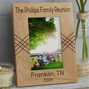 Family Reunion Engraved Vertical Picture Frame- 4 x 6 - 45244-SV