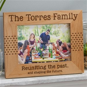 Family Reunion Engraved Horizontal Picture Frame- 5 x 7 - 45244-MH