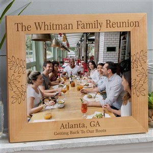 Family Reunion Engraved Horizontal Picture Frame- 8 x 10 - 45244-LH