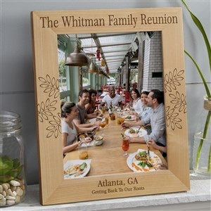 Family Reunion Engraved Vertical Picture Frame- 8 x 10 - 45244-LV