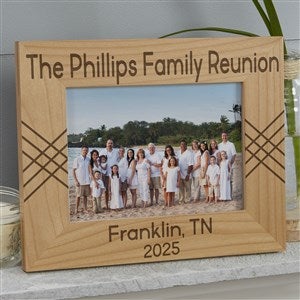 Family Reunion Engraved Horizontal Picture Frame- 4 x 6 - 45244-SH