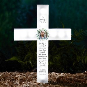 Serene Memorial Photo Personalized Solar Outdoor Garden Stake - 45343