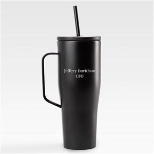 Engraved Corkcicle 30oz Cold Cup with Handle Black - 45353-MB