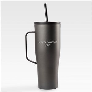 Engraved Corkcicle 30oz Cold Cup with Handle Ceramic Grey - 45353-CGR