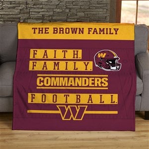 NFL Faith & Family Washington Football Team 50x60 Lightweight Fleece Blanket - 45370-LF
