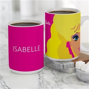 Barbie Personalized Coffee Mugs - White - 15 oz - 45375-L