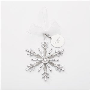 Engraved Jeweled Snowflake Ornament - 45400