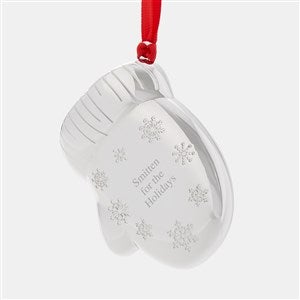 Engraved Silver Mitten 3D Ornament - 45411