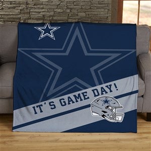 NFL Corner Logo Dallas Cowboys Personalized 50x60 Plush Fleece Blanket - 45431-F