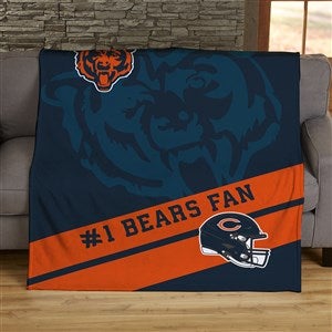 NFL Corner Logo Chicago Bears 50x60 Lightweight Fleece Blanket - 45433-LF