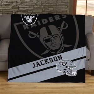 NFL Corner Logo Las Vegas Raiders 50x60 Lightweight Fleece Blanket - 45435-LF