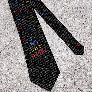 His Little Ones Personalized Neck Tie - 4546