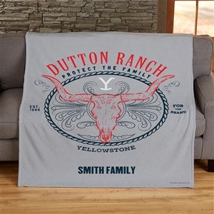 Yellowstone Dutton Ranch Personalized Fleece Blanket - 45503D