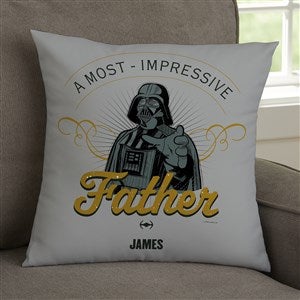 Darth Vader Father Personalized Throw Pillow - 45514D
