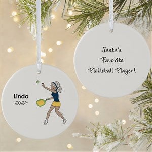 philoSophies® Pickleball Personalized Ornament-3.75 Matte - 2 Sided - 45524-2L