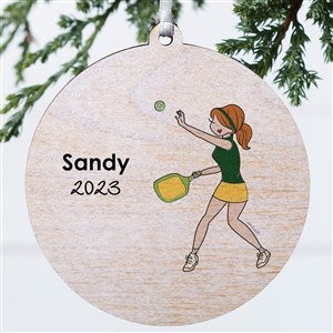 philoSophies Personalized Wood Pickleball Ornament - 45524-1W