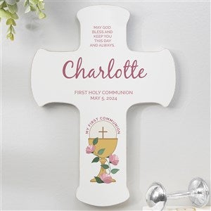 First Communion Icons Personalized Cross - 8x12 - 45570-L