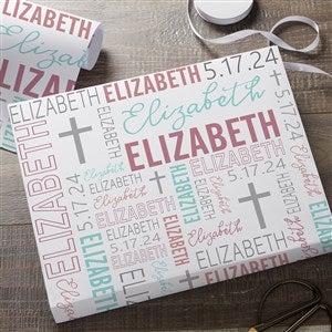 Religious Repeating Name Personalized Paper Roll - 6ft Roll - 45571-R