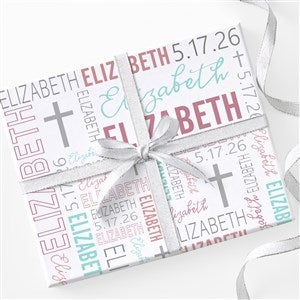 Religious Repeating Name Personalized Paper Roll - 6ft Roll - 45571-R