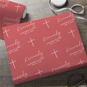 Confirmed in Christ Personalized Paper Roll - 6ft Roll - 45578-M