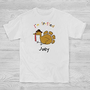 Personalized Kids T-Shirts - Thanksgiving Turkey - 4558-YCT