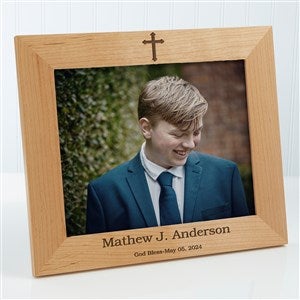 Confirmation Cross Personalized Picture Frame- 8 x 10 - 45594-L