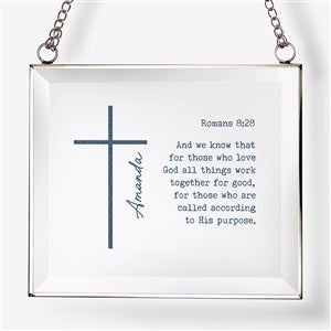 Religious Verse Personalized Glass Suncatcher - 45596