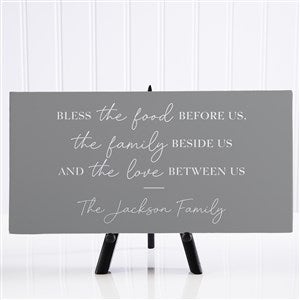 Bless the Food Before Us Tabletop Canvas Print - 5½ x 11 - 45598