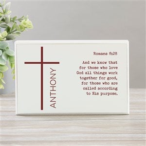 Religious Verse Personalized Rectangle Shelf Blocks - 45609