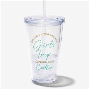 Girls Trip Personalized 17 oz. Acrylic Insulated Tumbler - 45612