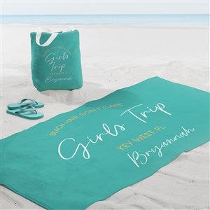 Girls Trip Personalized Beach Towel - Small - 45620