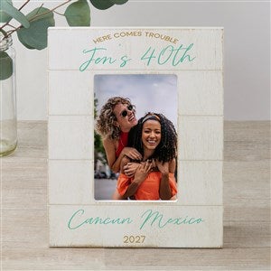 Girls Trip Personalized Shiplap Picture Frame - 4x6 - Vertical - 45622-4x6V