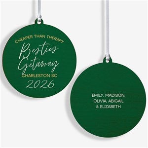 Girls Trips Personalized Wood Christmas Ornament - 2-Sided - 45625-2W