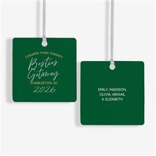 Girls Trips Personalized Metal Christmas Ornament - 2-Sided - 45625-2M