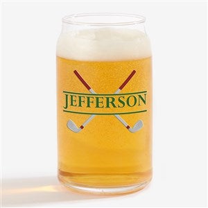 Crossed Clubs Personalized 16oz. Beer Can Glass - 45643-B