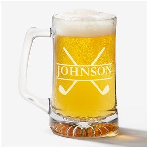 Crossed Clubs 25 oz. Personalized Beer Mug - 45644
