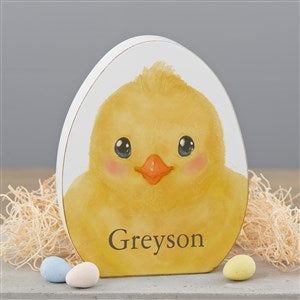 Personalized Watercolor Easter Chick Shelf Decoration - 45683-E