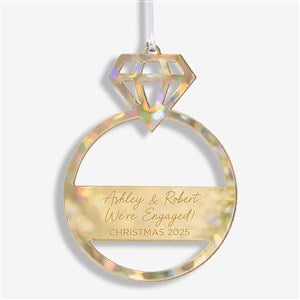 Engagement Ring Personalized Acrylic Ornament - Gold - 45713-G